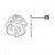 Fink&#39;s 20mm Classic Two Initial Monogram Stud Earrings