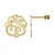 Fink&#39;s 20mm Classic Two Initial Monogram Stud Earrings