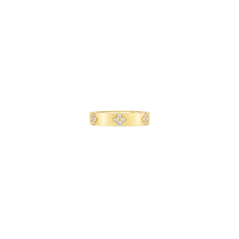 Roberto Coin Love in Verona 18K Yellow Gold Diamond Band Ring