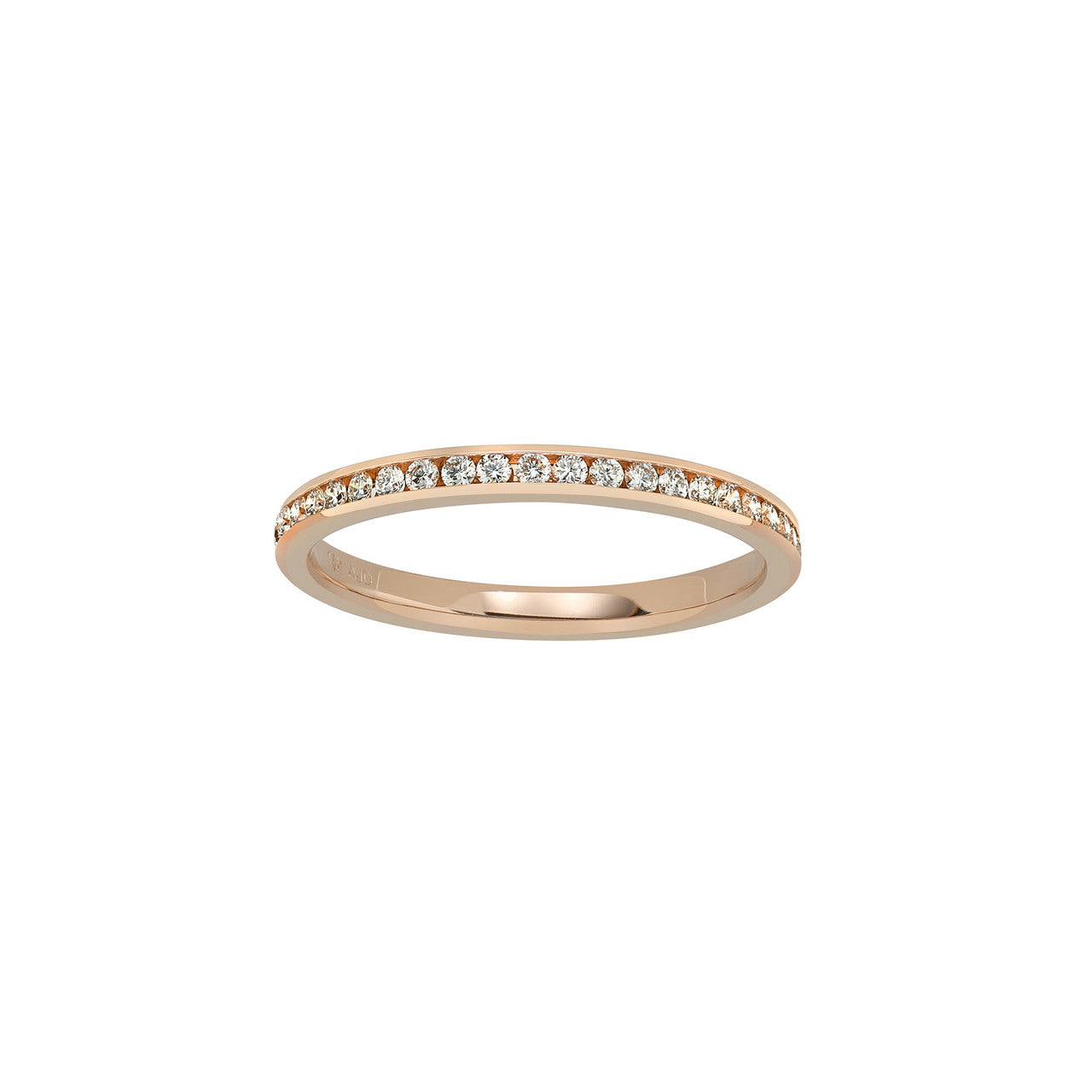 5412064 Swarovski Stone Signet Ring, Pink, Rose gold plating