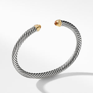 Cable Classics Bracelet with Citrine and Gold