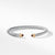 Cable Classics Bracelet with Garnet and Gold