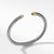 David Yurman Cable Classics Bracelet with Peridot and Gold