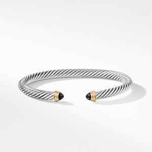 Cable Classics Bracelet with Black Onyx and Gold