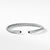 Cable Classics Bracelet with Black Onyx and Diamonds, Size Medium
