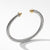 Cable Classics Bracelet with Gold, Size Small
