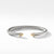 David Yurman Cable Classics Cuff Bracelet with Yellow Gold Domes and Diamonds