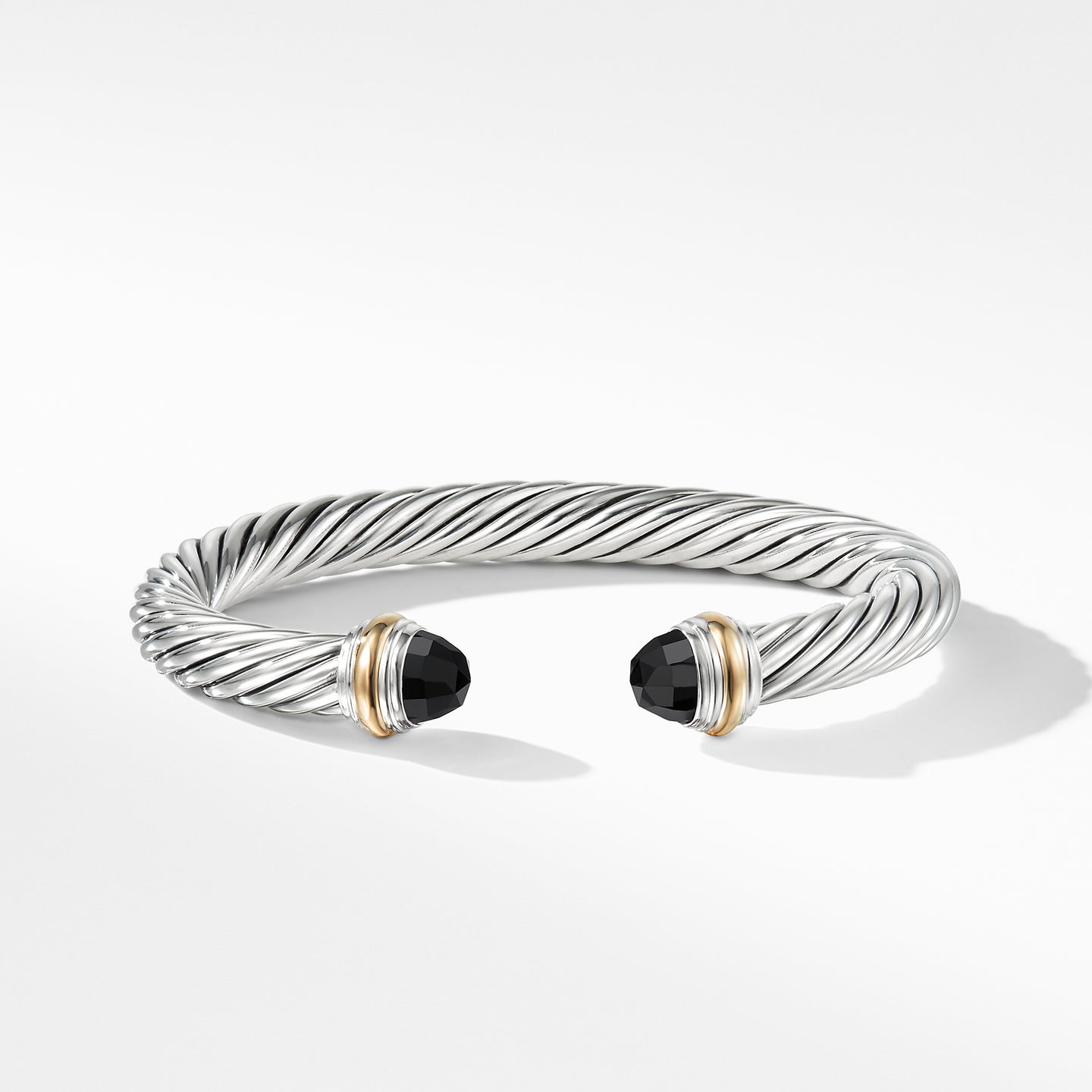Bracelet with Black Onyx and 14K Gold, Size Small (Image 2)