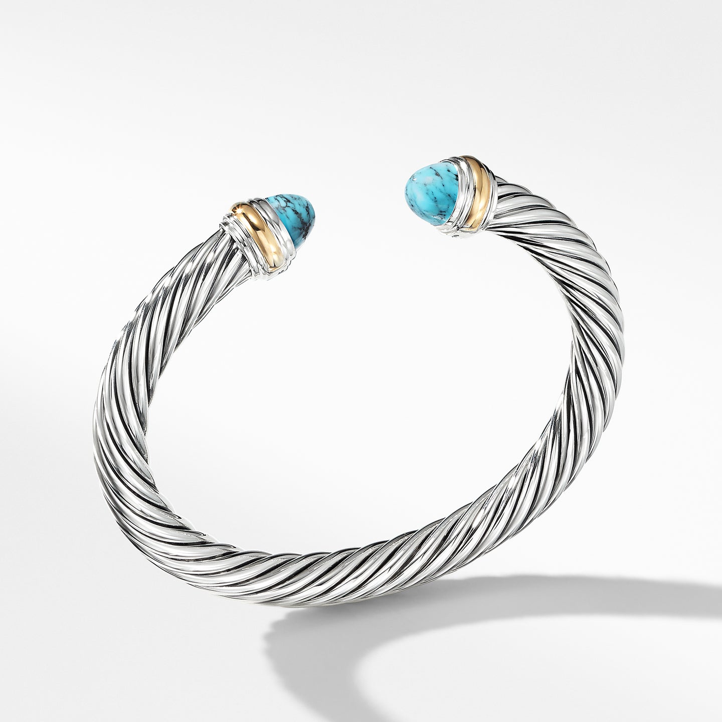 Medium David Yurman Bracelet with Turquoise and 14K Gold