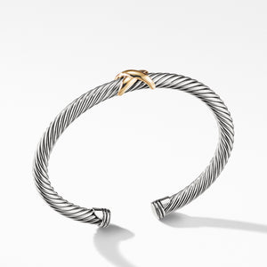 X Bracelet with Gold, Size Medium
