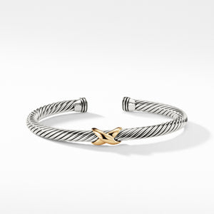 X Bracelet with Gold, Size Medium