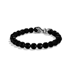 Spiritual Beads Bracelet with Black Onyx, 8.5" Length