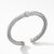 David Yurman Cable Classic Center Station Bracelet with Pave Diamonds