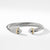 David Yurman Cable Bracelet with Diamond Domes and 18K Yellow Gold