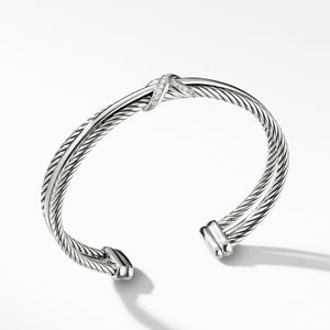 David Yurman X Crossover Bracelet with Diamonds