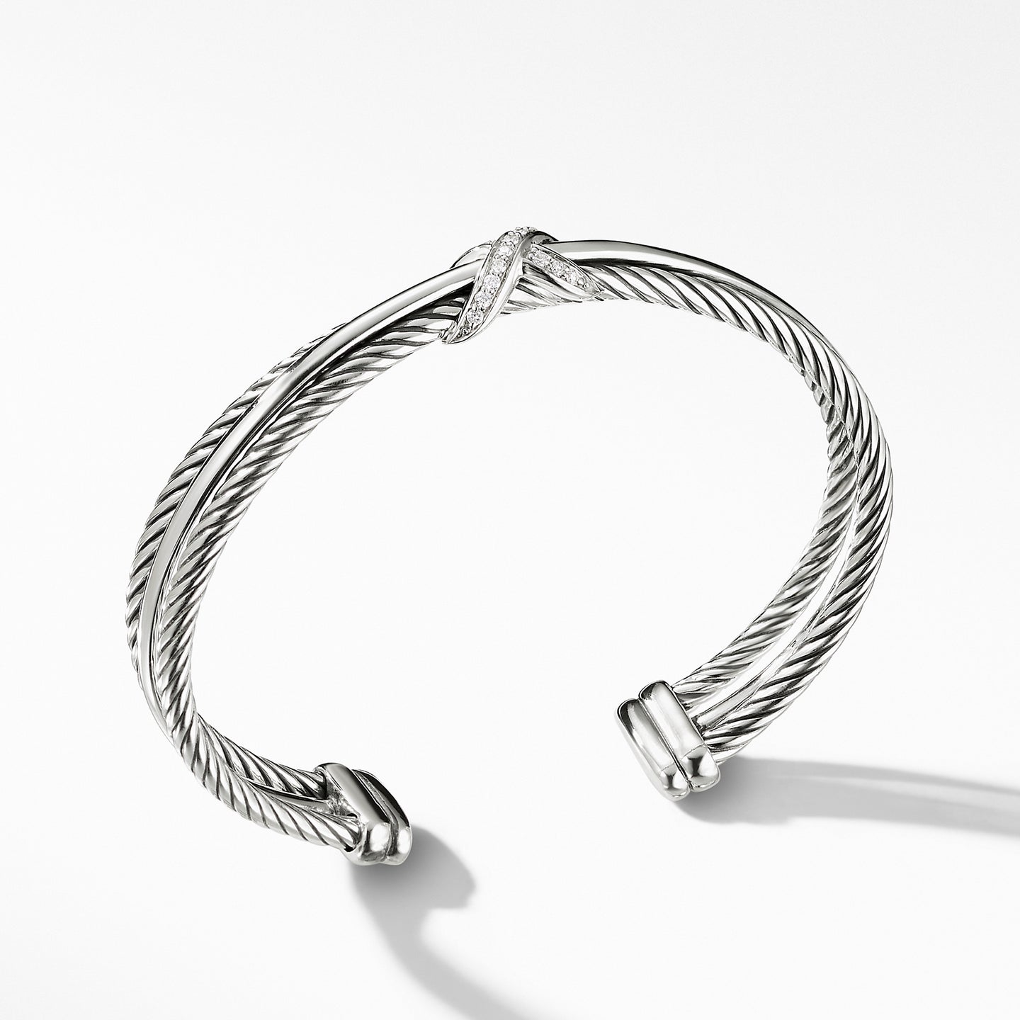 David Yurman X Crossover Bracelet with Diamonds