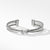 Sterling Silver David Yurman X Crossover Bracelet with Diamonds