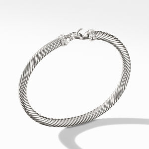 Cable Buckle Bracelet with Gold, Size Large