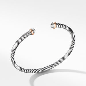 Cable Classics Collection® Bracelet with 18K Rose Gold, Size Medium