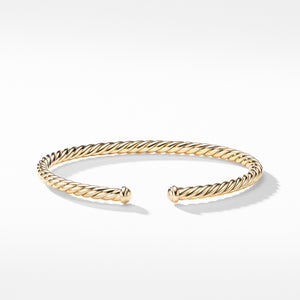 David Yurman Petite Precious Cable Bracelet in 18k Yellow Gold