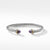 David Yurman Cable Classic Silver Bracelet with Amethyst and Gold
