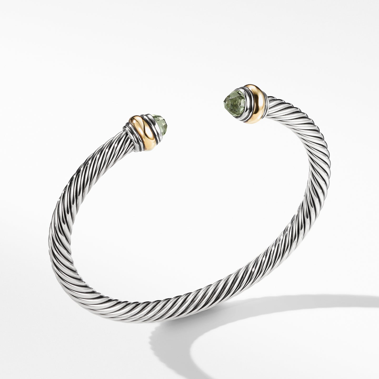 Cable Classic Bracelet with Prasiolite