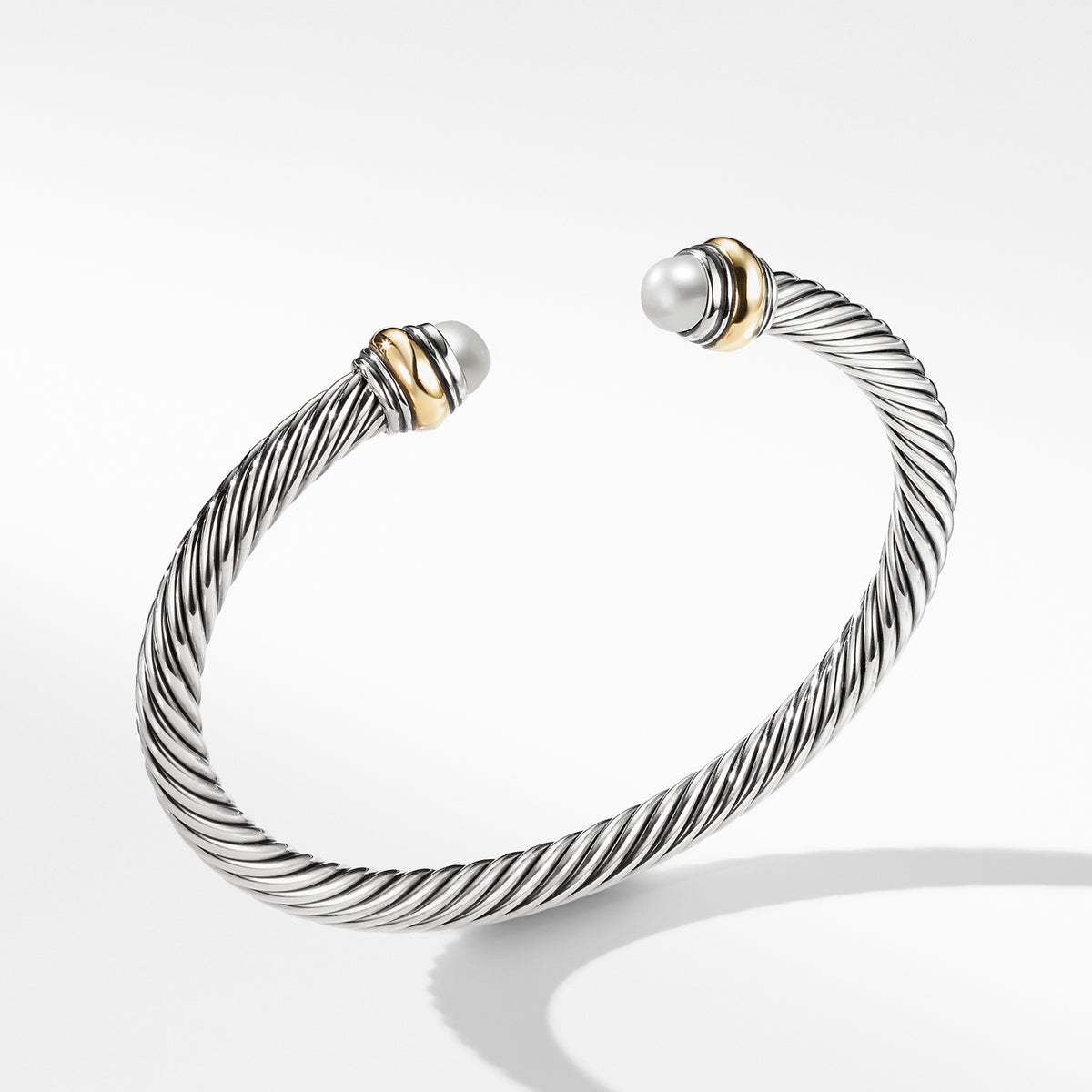 David Yurman Cable Bracelet with Pearl and Gold | Fink's