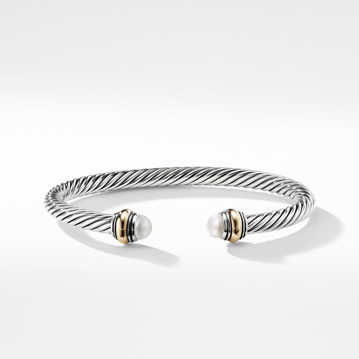 David Yurman Cable Bracelet with Pearl and Gold | Fink's