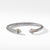 Cable Classics Bracelet with Diamonds and Gold, Size Small