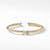 David Yurman Cable X Bracelet with Diamonds in Yellow Gold