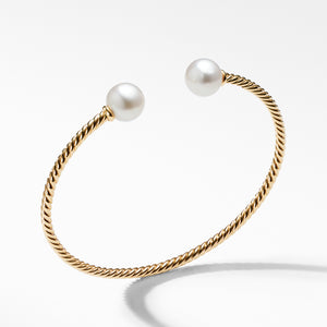 Bead Bracelet with Pearl in 18K Gold