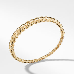 Pure Form® Cable Bracelet in 18K Gold, 6mm, Size Large