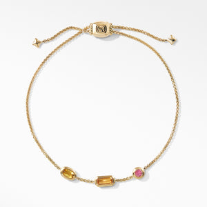 Novella Chain Bracelet in Citrine, Yellow Beryl, and Pink Tourmaline