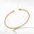 Cable Spira® Bracelet in 18K Gold with Peridot and Diamonds, 3mm