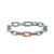 DY Madison Chain Bracelet with 18K Rose Gold, Size Medium