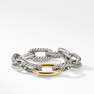 DY Madison® Large Bracelet with 18K Gold, 13.5mm, Size Large
