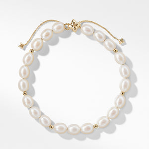 Spiritual Bead Bracelet with Pearls and 18K Gold
