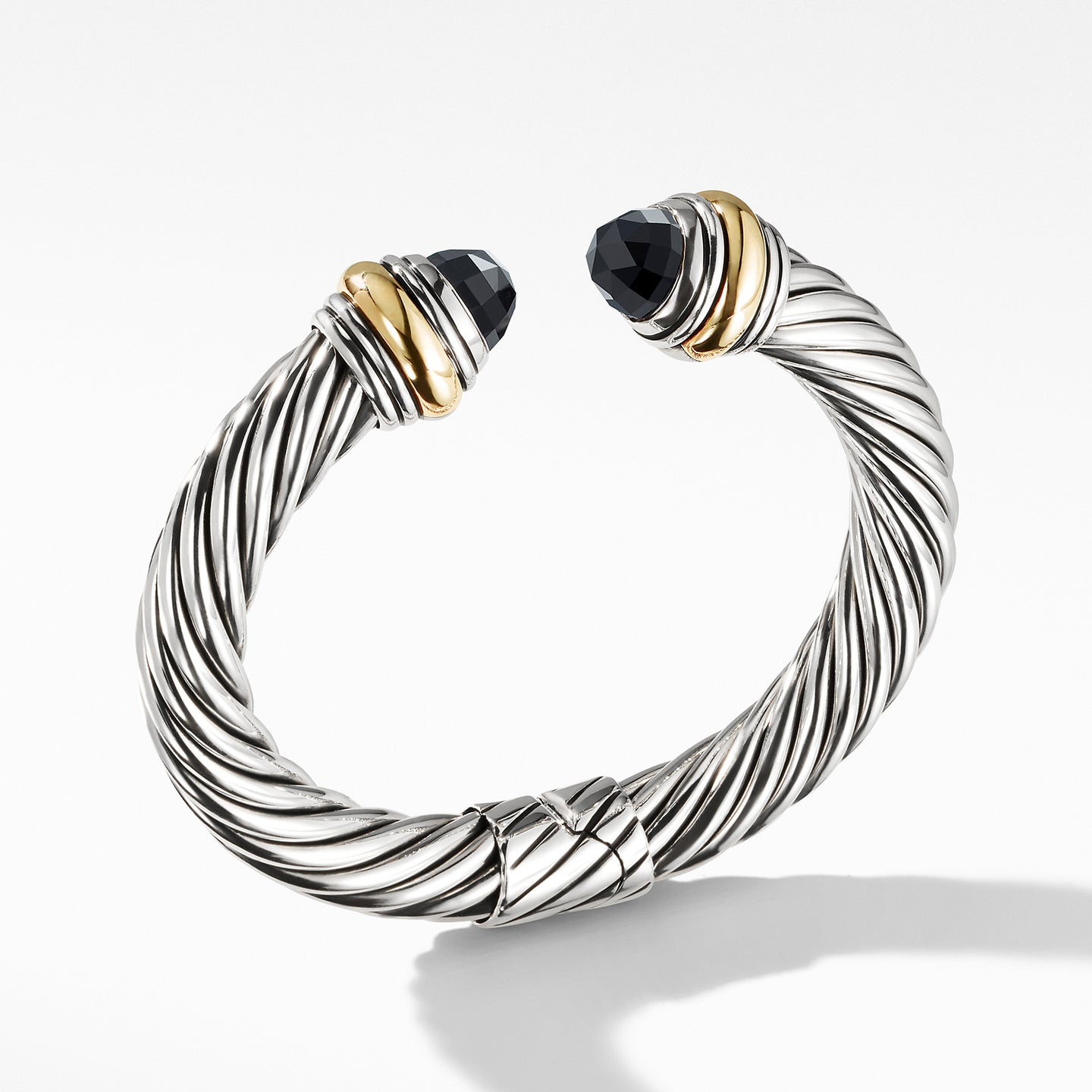 David Yurman Cable Classic Bracelet with Black Onyx and 14K Gold