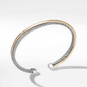 David Yurman Crossover Bracelet in Sterling Silver and 18K Yellow Gold