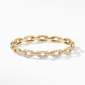 David Yurman Bracelet Stax Chain Link in 18K Yellow Gold with Diamonds
