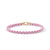 DY Bel Aire Chain Bracelet in Blush with 14K Yellow Gold Accent, Size Medium