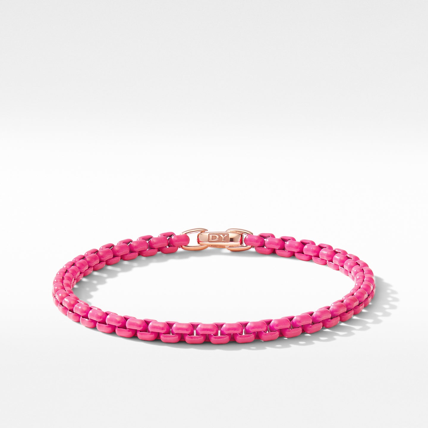 David Yurman   Bracelet in Stainless Steel and 14-Karat Rose Gold