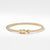 David Yurman Cable Buckle Bracelet in 18K Yellow Gold with Diamonds