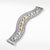 David Yurman Sterling Silver Multi-Row Chain Bracelet with 18K Yellow Gold