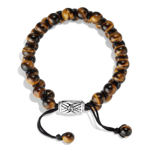Spiritual Beads Two-Row Bracelet with Tiger's Eye