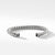 Cable Classic Cuff Bracelet with Black Diamonds, Size Medium