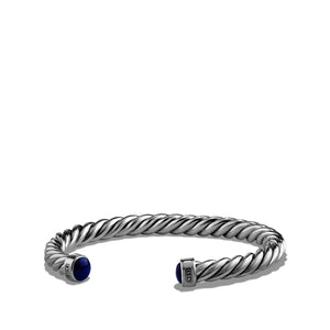 Cuff Bracelet with Lapis Lazuli, Size Medium
