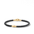 Spiritual Beads Cross Station Bracelet with Black Onyx and 18K Yellow Gold