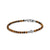 Spiritual Beads Cross Station Bracelet with Tiger&#39;s Eye, Size Medium