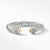 Load image into Gallery viewer, Cable Bracelet with 18K Yellow Gold Domes and Diamonds, Size Large